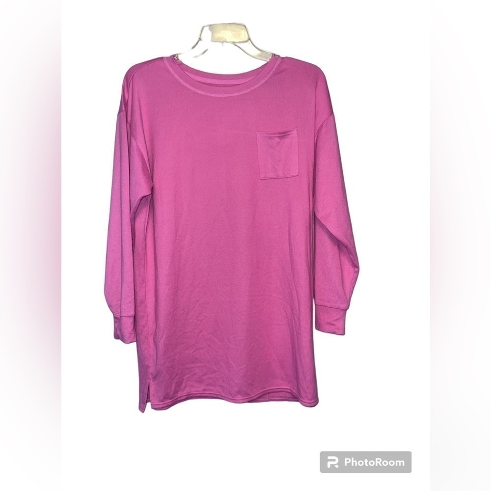 JENNI Long Sleeve Supersoft Sleepshirt Pajamas NWOT Size Small Pink